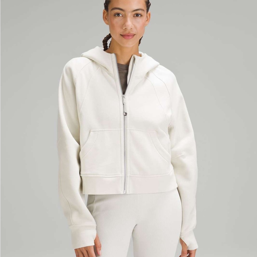 NWOT lululemon Scuba Full Zip Hoodie - Bone